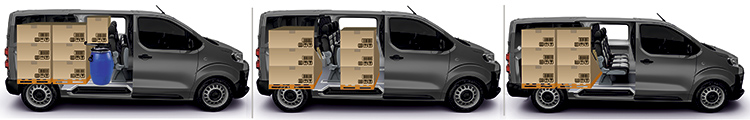 Гразопассажиские автомобили Citroen Jumpy 6 мест с трансформацией в грузовой фургон